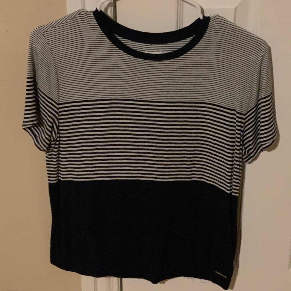 AF Stripped Navy Blue Shirt